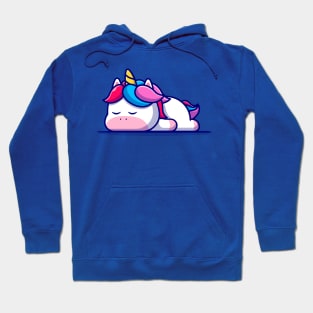 Cute Unicorn Sleeping Cartoon Hoodie